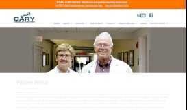 
							         Patient Portal – Cary Medical Center: Caribou, ME								  
							    