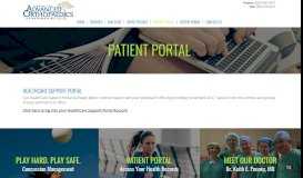 
							         Patient Portal | Center for Advanced Orthopaedics & Sports Medicine.								  
							    