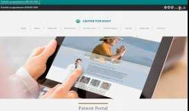 
							         Patient Portal - Center for Sight								  
							    