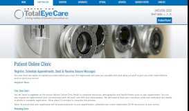 
							         Patient Portal - Center for Total Eye Care								  
							    
