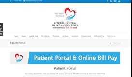 
							         Patient Portal - Central Georgia Heart Center								  
							    