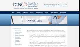 
							         Patient Portal - Central Texas Neurology Consultants								  
							    