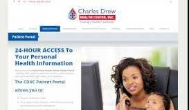
							         Patient Portal | Charles Drew Health Center								  
							    