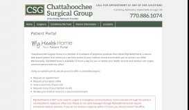 
							         Patient Portal - Chattahoochee Surgical Group								  
							    