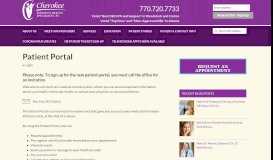 
							         Patient Portal - Cherokee Women's Health								  
							    