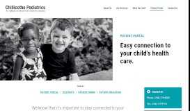 
							         Patient Portal - Chillicothe Pediatrics								  
							    