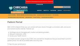 
							         Patient Portal - Chiricahua Community Health Centers, Inc ...								  
							    