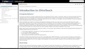 
							         Patient Portal - ChiroTouch								  
							    