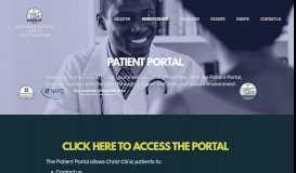 
							         Patient Portal - Christ Clinic								  
							    