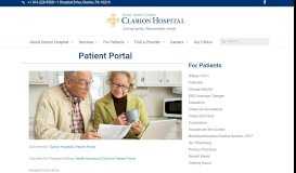 
							         Patient Portal | Clarion Hospital								  
							    