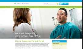 
							         PATIENT PORTAL | Clinical Associates								  
							    