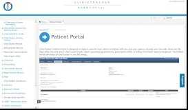 
							         Patient Portal - ClinicTracker User Portal								  
							    