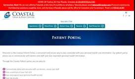 
							         Patient Portal - Coastal Spine and Pain Center								  
							    