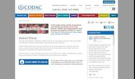 
							         Patient Portal - CODAC								  
							    