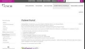 
							         Patient Portal - Columbia Valley Community Health								  
							    