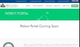 
							         Patient Portal Coming Soon - Patient Portal | RBK Pediatrics								  
							    