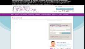 
							         Patient Portal - Complete Womens Care								  
							    