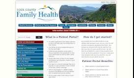 
							         Patient Portal: Coös County Family Health Services								  
							    