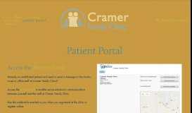 
							         Patient Portal — Cramer Family Clinic								  
							    