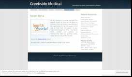 
							         Patient Portal | Creekside Medical								  
							    