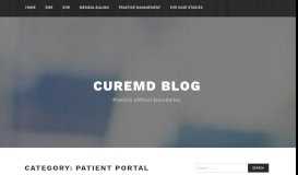 
							         Patient Portal – CureMD Blog								  
							    