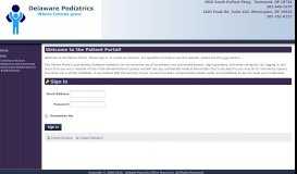 
							         Patient Portal - Delaware Pediatrics								  
							    