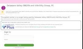 
							         Patient Portal - Delaware Valley OBGYN and Infertility Group, PC								  
							    