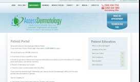 
							         Patient Portal - Dermatologist in Harrisonburg, VA - Access Dermatology								  
							    