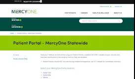 
							         Patient Portal Des Moines, Iowa (IA), MercyOne								  
							    