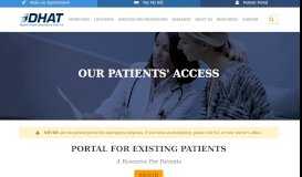 
							         Patient Portal - DHAT								  
							    