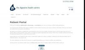 
							         Patient Portal - Digestive Health Centre								  
							    