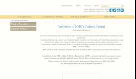 
							         Patient Portal Direct | Northwestern Medical Center								  
							    