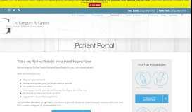 
							         Patient Portal - Dr. Gregory A. Greco								  
							    