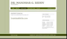 
							         Patient Portal - Dr. Manohar G. Reddy								  
							    