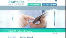 
							         Patient Portal - East Valley Community Health Center								  
							    