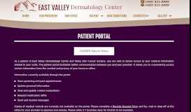 
							         Patient Portal – East Valley Dermatology								  
							    