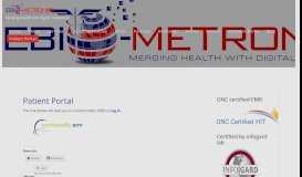 
							         Patient portal - EBio-Metronic's								  
							    