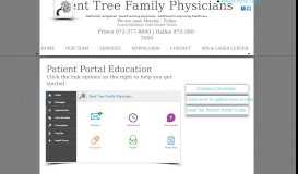 
							         Patient Portal Education - Bent Tree Family Physicians								  
							    