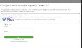 
							         Patient Portal - Elite Sports Medicine and Orthopaedic Center, PLC								  
							    
