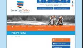 
							         Patient Portal | EmergeOrtho: Blue Ridge Division								  
							    