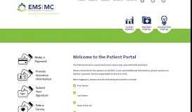 
							         Patient Portal - EMS|MC								  
							    