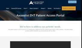 
							         Patient Portal - ENT Associates of Greater Kansas City								  
							    
