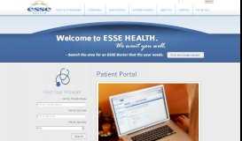 
							         Patient Portal - Esse Health								  
							    