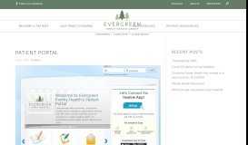 
							         Patient Portal | Evergreen Family Health								  
							    