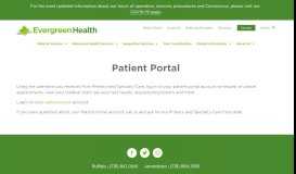 
							         Patient Portal | Evergreen Health | Primary and Medical Care ... - Buffalo								  
							    