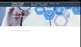 
							         Patient Portal - family care associates								  
							    