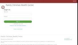 
							         Patient Portal - Family Christian Health Center - Medfusion								  
							    