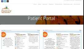 
							         Patient Portal – Family Healthcare								  
							    
