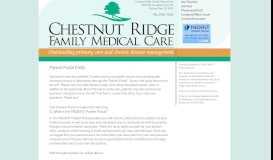 
							         Patient Portal FAQs - Chestnut Ridge Family Medical Care								  
							    