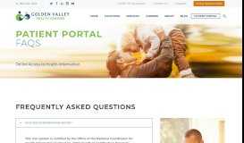 
							         Patient Portal FAQs – Golden Valley Health Centers								  
							    